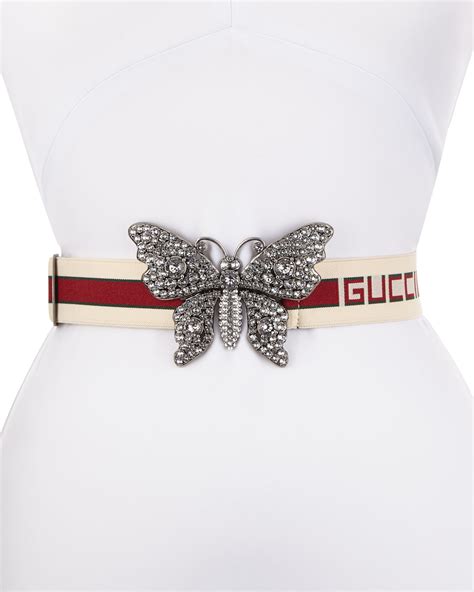 glitter gucci belt|Gucci butterfly belt buckle.